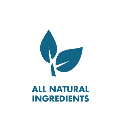 All Natural Ingredients Leaf branded icon badge