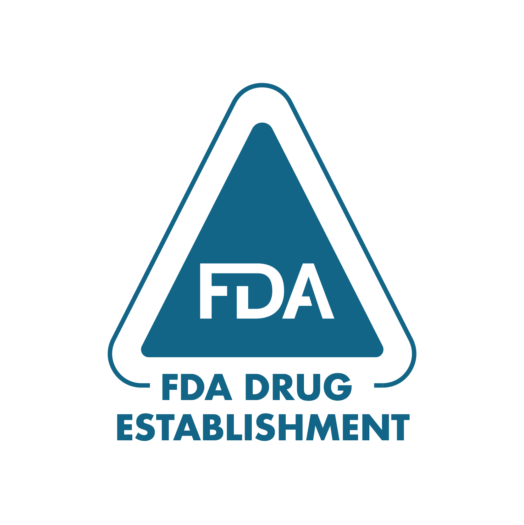 FDA Drug Establishment branded blue icon
