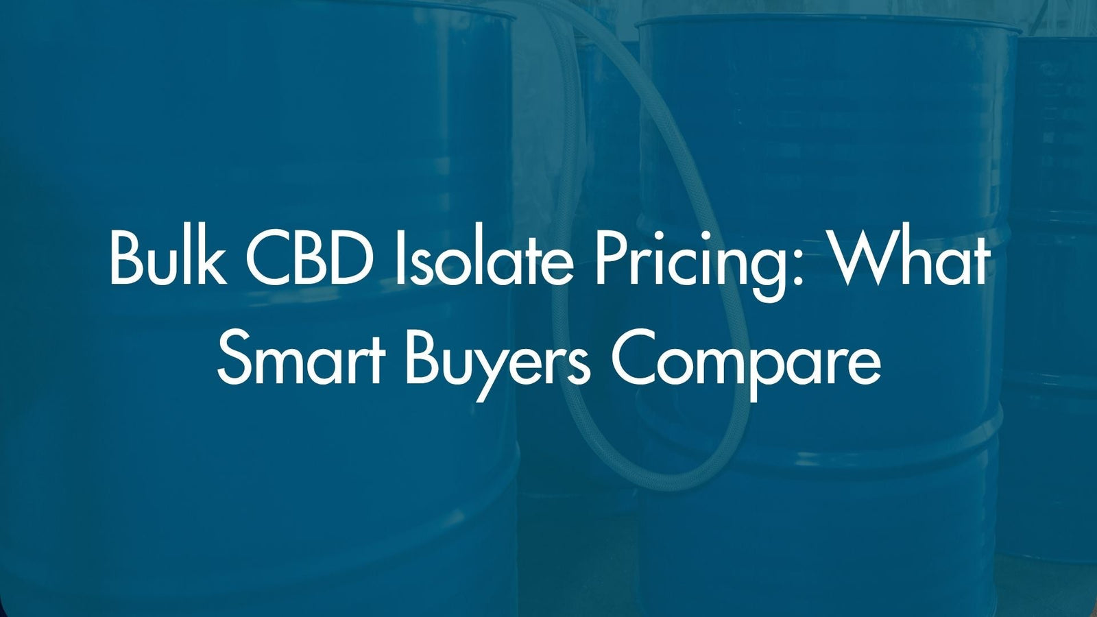 Bulk CBD Isolate Pricing: What Smart Buyers Compare