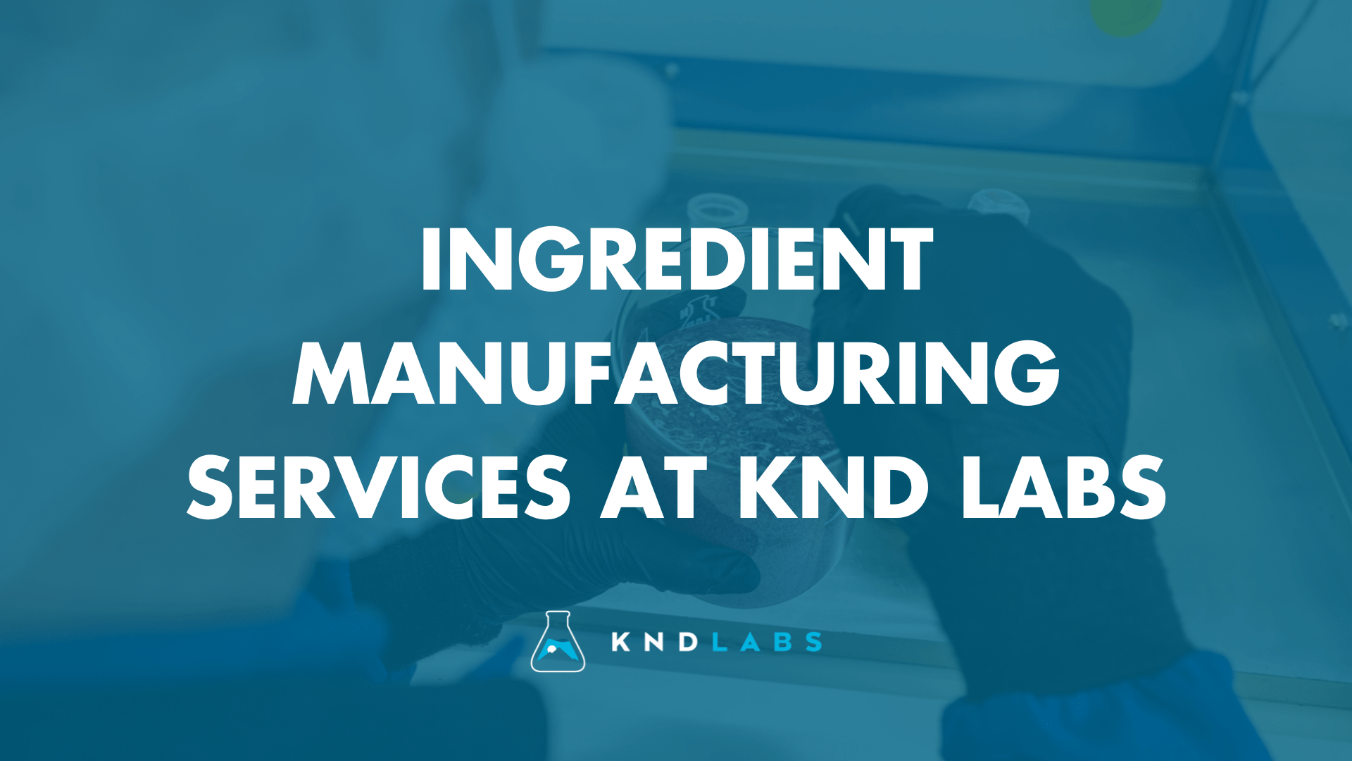 Ingredient Manufacturing Services at KND Labs - KND Labs