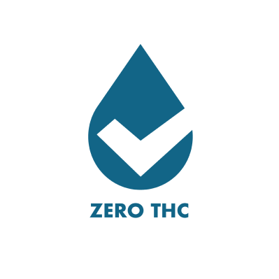 Zero THC branded icon badge