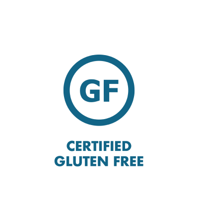 Certified Gluten Free branded icon badge
