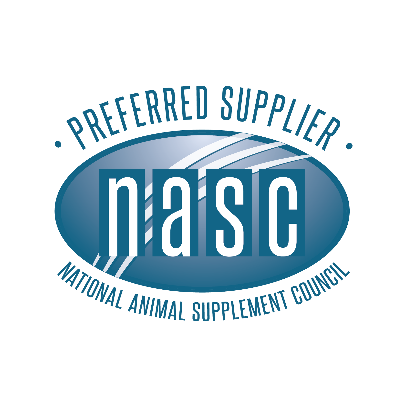 Preferred Supplier National Animal Supplement Council NASC branded blue icon