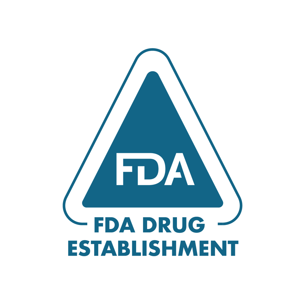 FDA Drug Establishment branded blue icon
